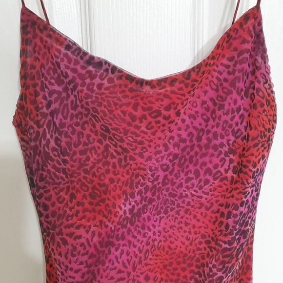 Pink Leopard Print Slip Dress - Picture 3 of 3